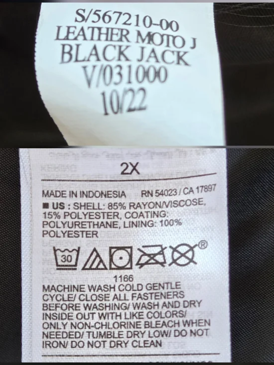 NWT Old Navy Faux Leather Biker Jacket Black Women's Size 2X - Picture 7 of 9